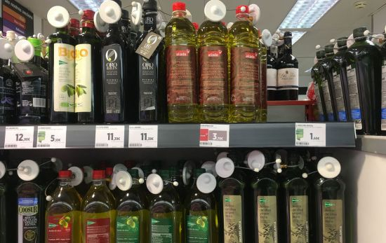 El lineal de aceite en Supercor / CONSUMIDOR GLOBAL