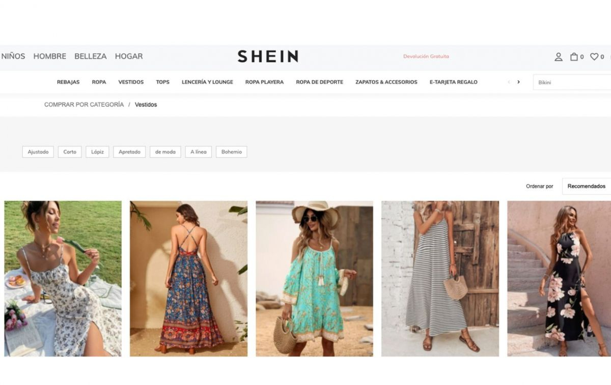 La tienda online de Shein para comprar en Europa