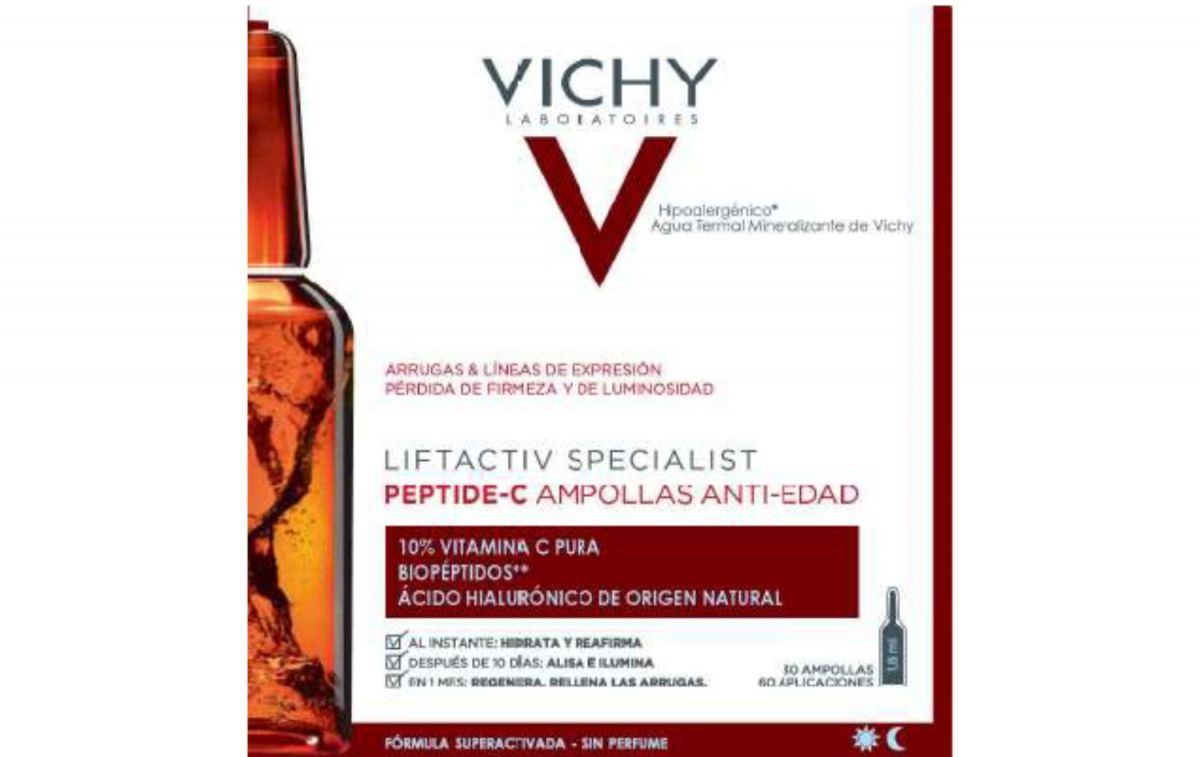 Las ampollas antiedad Vichy Liftactiv Specialist Peptide-C / MINISTERIO DE SANIDAD