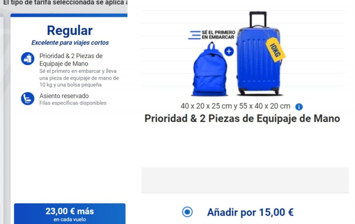 Así te cobra Ryanair por maleta casi 10 euros más sin que te