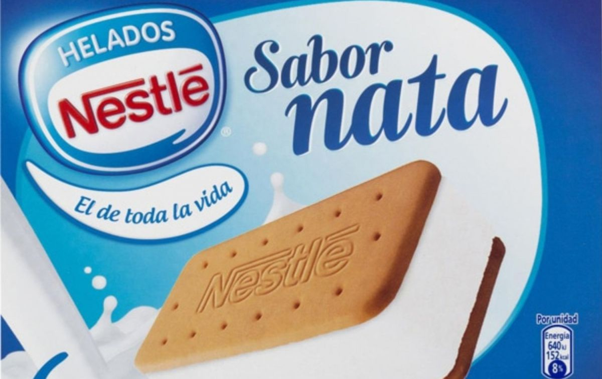 El sándwich de nata de Nestlé, uno de los helados que ha criticado Carlos Ríos / EL CORTE INGLÉS