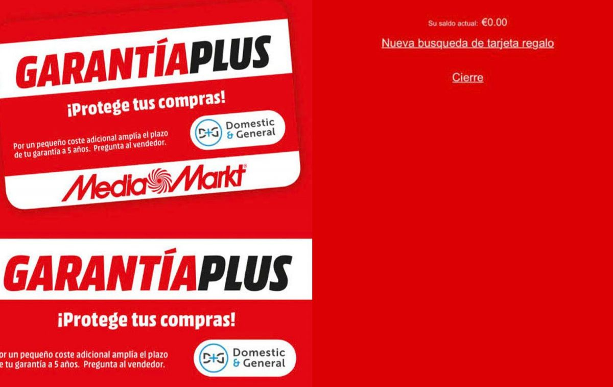 La garantía plus de Domestic & General que vende MediaMarkt y el saldo de Alba Castilla antes de recibir su dinero de vuelta / CG