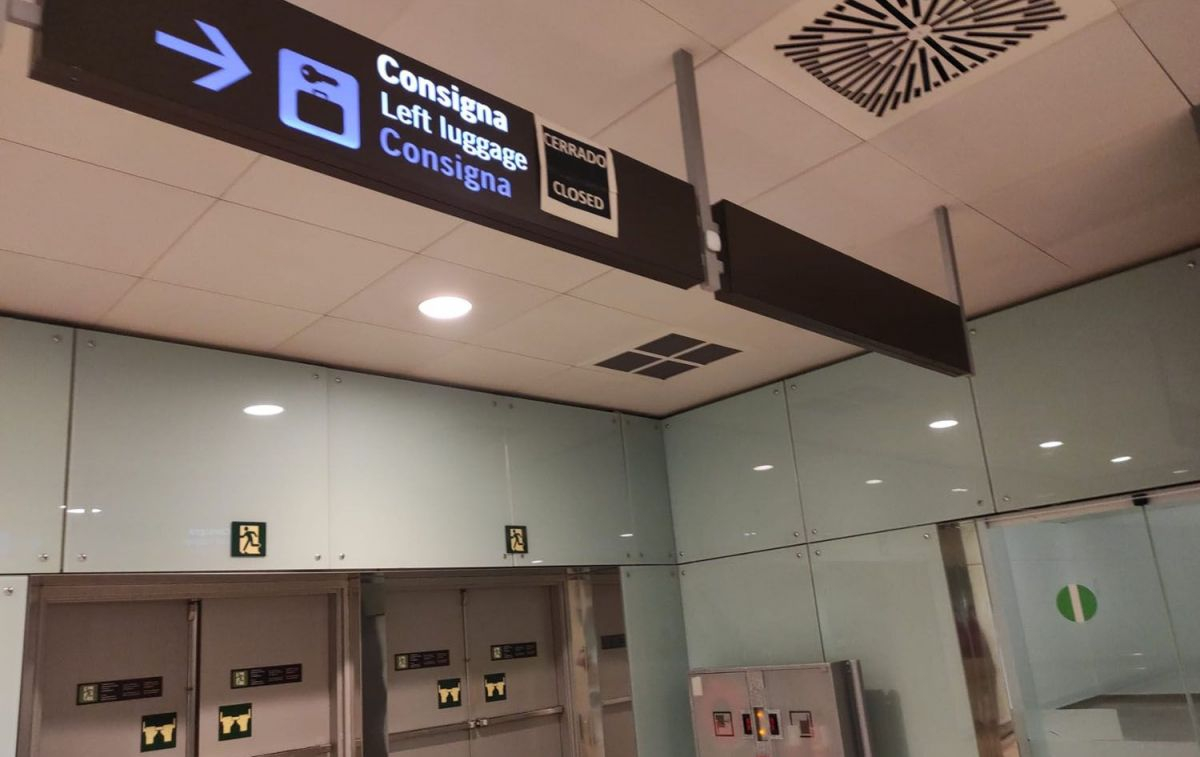 La consigna del Aeropuerto de Barcelona-El Prat cerrada por el Covid / CG