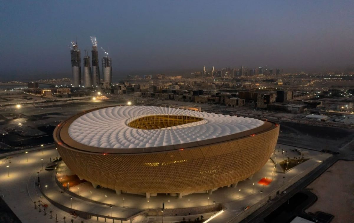 Imagen exterior del Estadio de Lusail en Catar, escenario de la final de la Copa del Mundo de 2022 / QATAR 2022