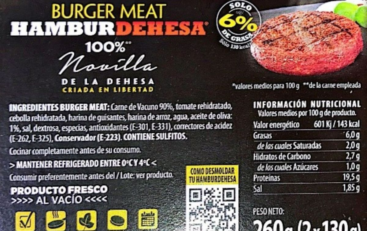 Las hamburguesas retiradas por presencia de salmonela/ AESAN