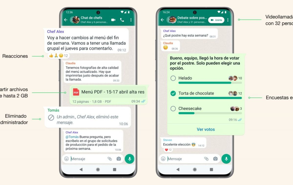 WhatsApp permitirá hacer encuestas en los grupos / WHATSAPP
