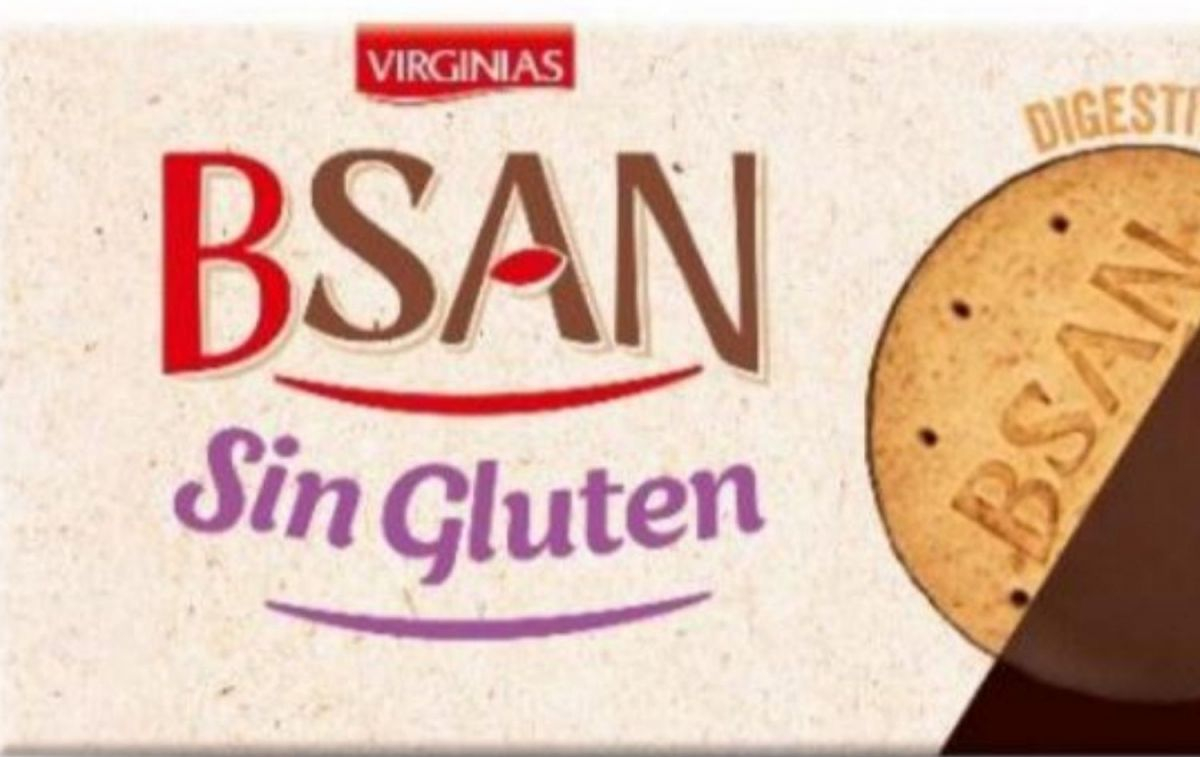 Paquete de galletas de chocolate sin gluten Bsan / AESAN