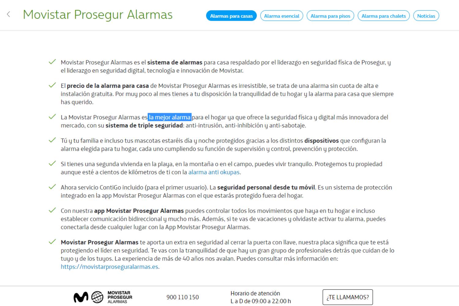 Publicidad de Movistar Prosegur Alarmas / CG