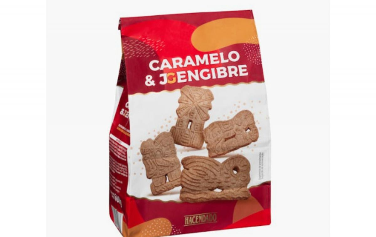 Aspecto de las galletas de caramelo y jengibre de Mercadona / MERCADONA