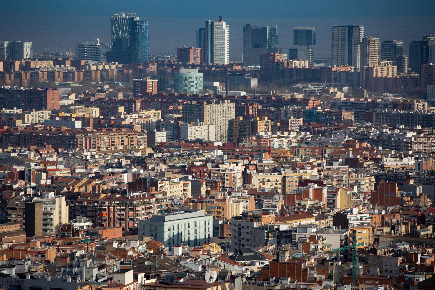 Panorámica de viviendas en Barcelona / EP