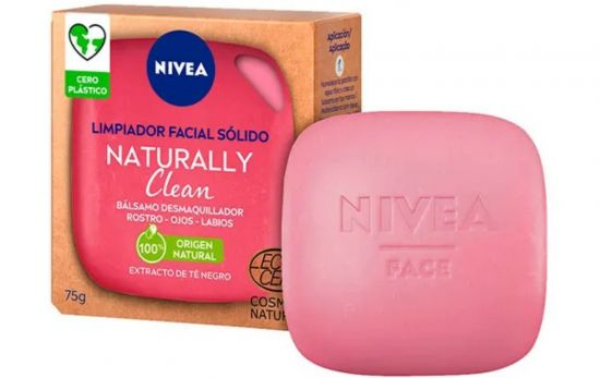 Nivea: Limpiador facial sólido piel radiante ecológico Naturally Clean / NIVEA