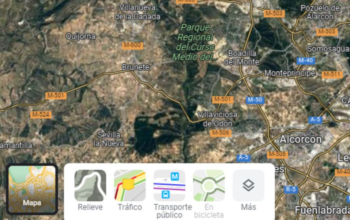 El apartado de las casillas de Google Maps / GOOGLE MAPS
