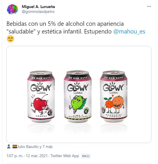 El tuit de Miguel Ángel Lurueña sobre la hard seltzer de Mahou
