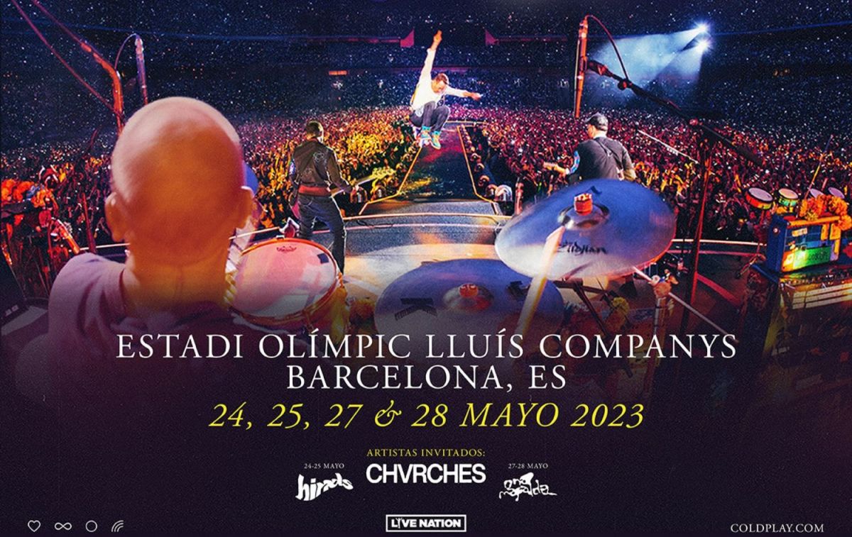 Cartel de los conciertos de Coldplay en Barcelona / LIVE NATION