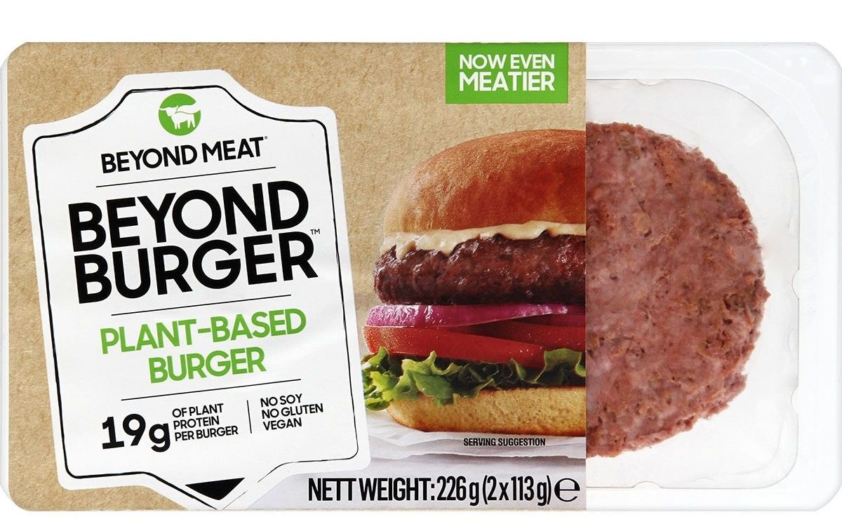 Un pack de hamburguesa vegetal Beyond, sin nada de carne / El Corte Inglés 