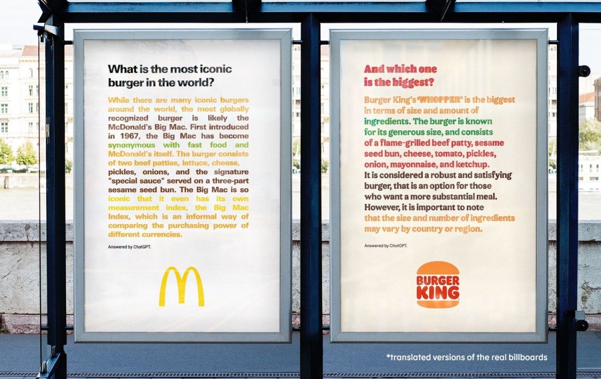La ingeniosa campaña de publicidad de McDonald's y Burger King   TWITTER