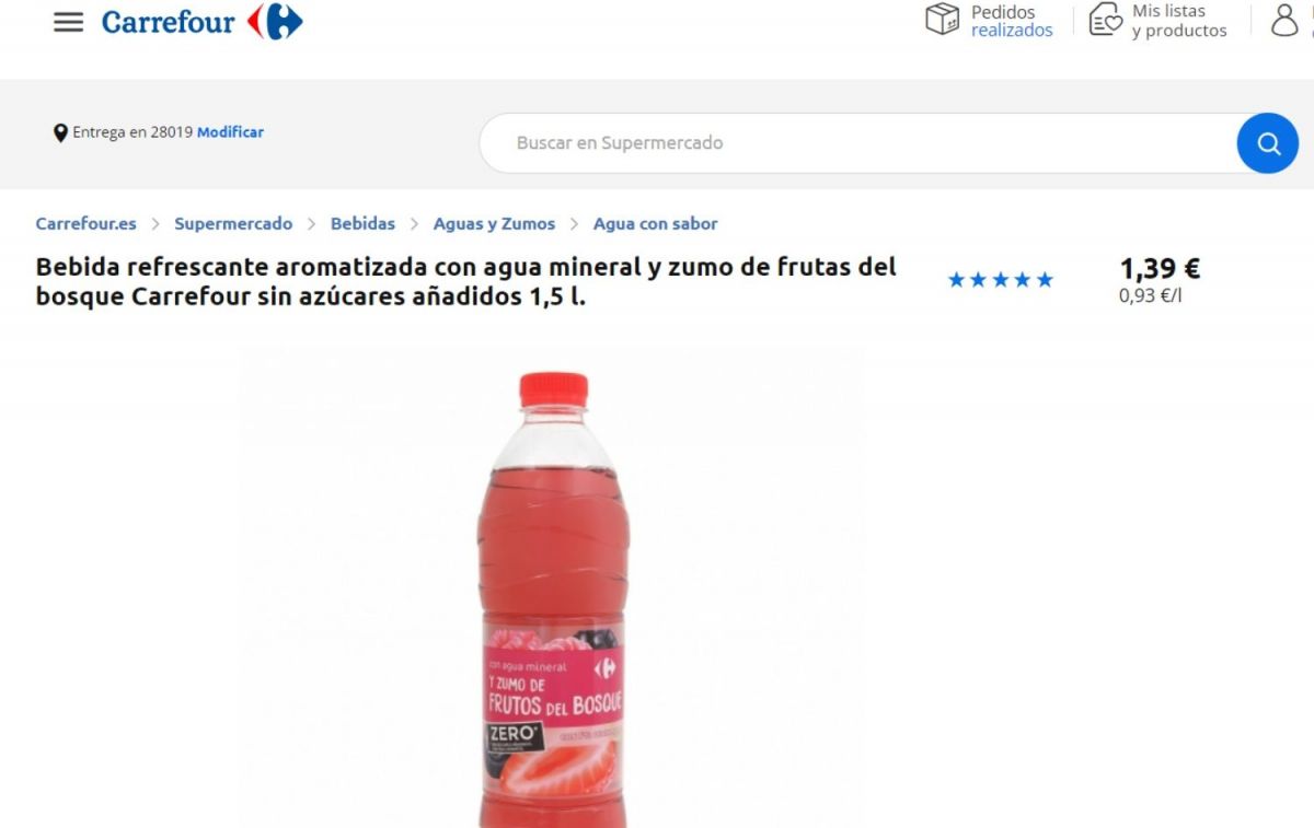 Nuevo etiquetado online en la web de Carrefour a 20 de junio de 2023 / CG