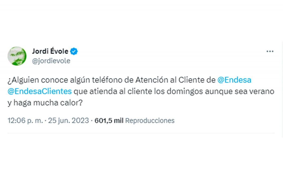El tuit de Jordi Évole / TWITTER