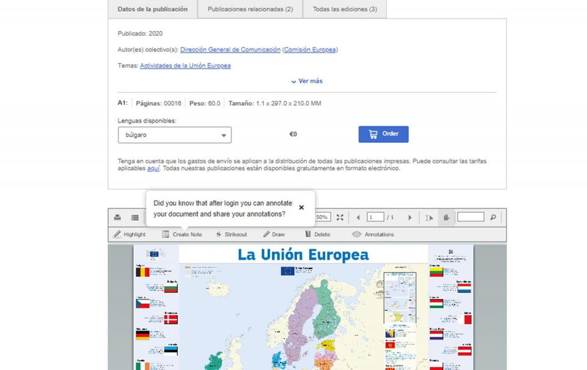 Cómo pedir el mapa de Europa / CG