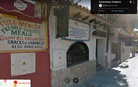 Imagen de Google Maps del Tina's bar de Torremolinos / GOOGLE Imagen de Google Maps del Tina's bar de Torremolinos / GOOGLE