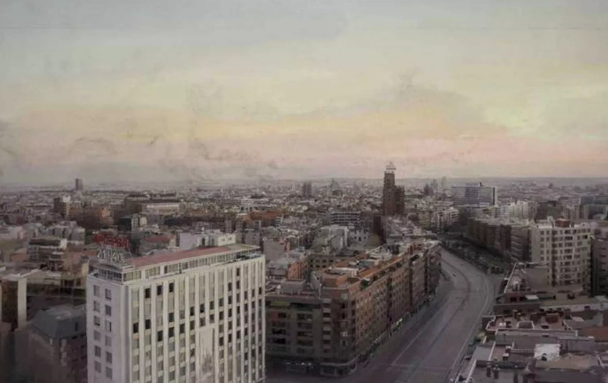El cuadro 'Madrid desde Torres Blancas', pintado por Antonio López y subastado en Christie's por 1,74 millones de euros / EFE