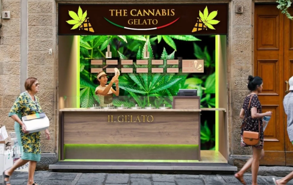 Una heladería de la compañía / The Cannabis Gelato