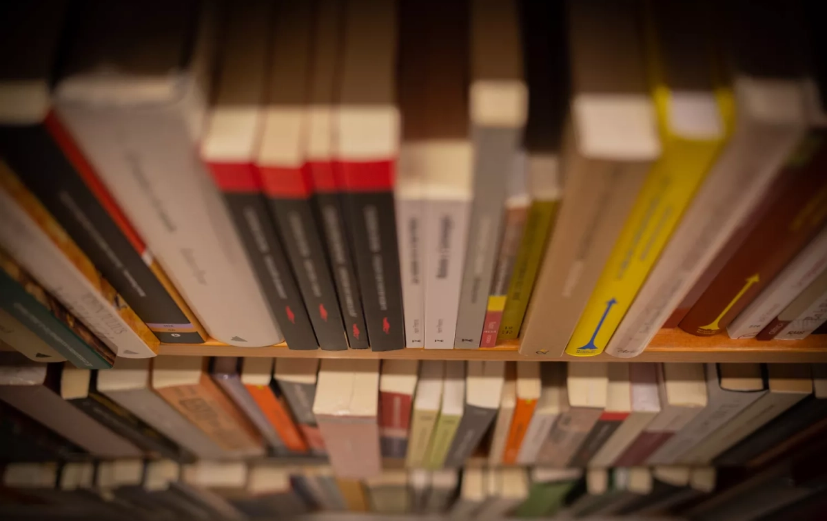 Libros y material colocado en las estanterías de la librería Laie de Barcelona / David Zorrakino - EP