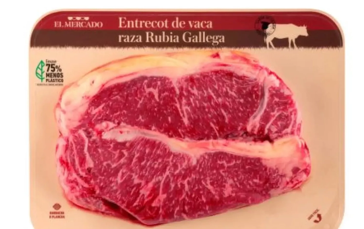 El entrecot de vaca rubia gallega de El Mercado que Aldi ha retirado / ALDI