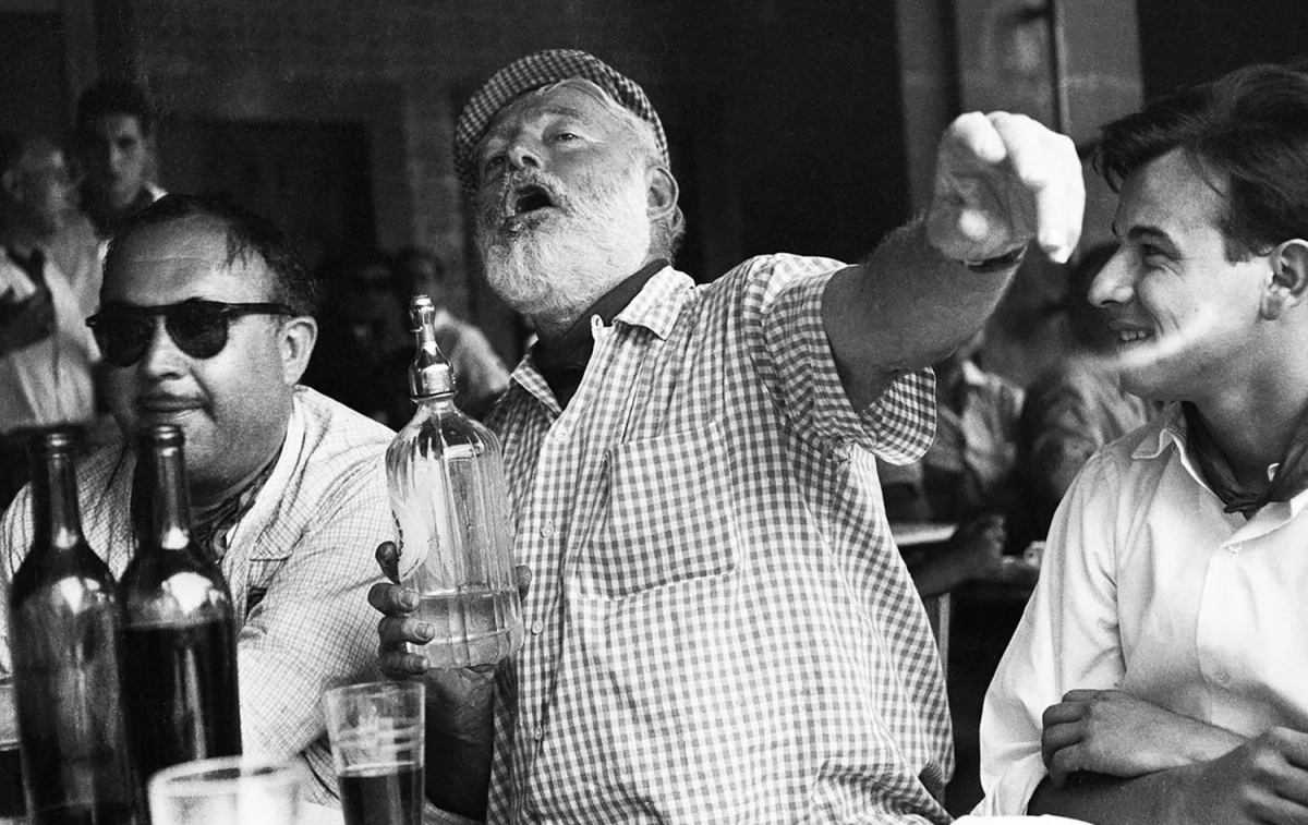 Ernest Hemingway, en las fiestas de San Fermín de 1959