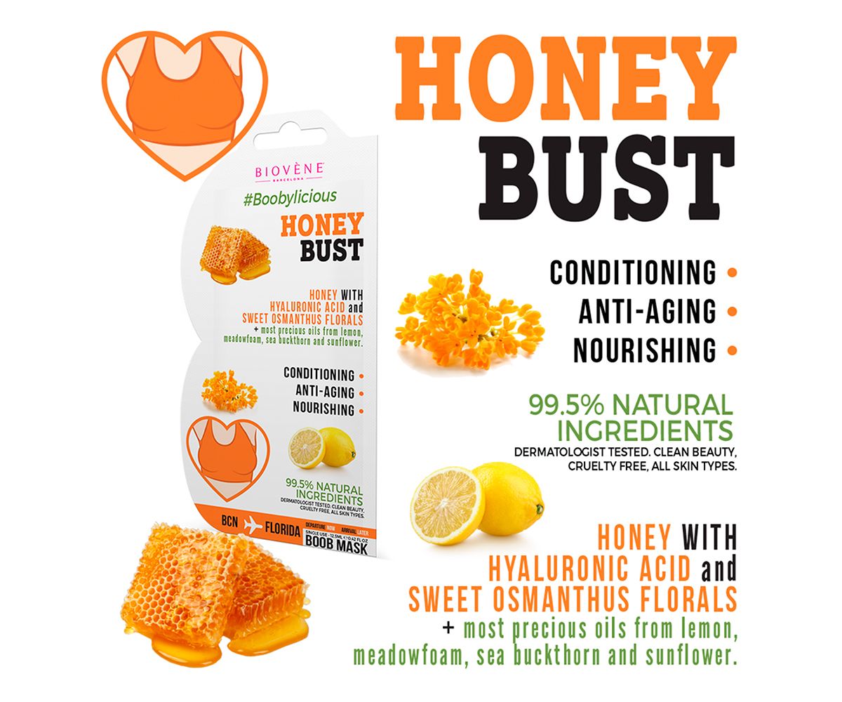 La mascarilla Honey Bust Nourishing Boob Mask / Página web de Biovène