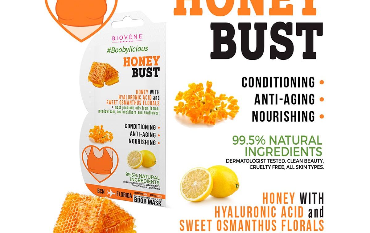 La mascarilla Honey Bust Nourishing Boob Mask / Página web de Biovène
