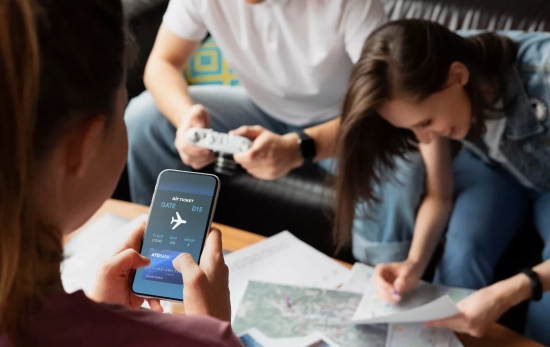 Dos personas tras reservar un viaje a través de Flykube / FREEPIK Dos personas tras reservar un viaje a través de Flykube / FREEPIK