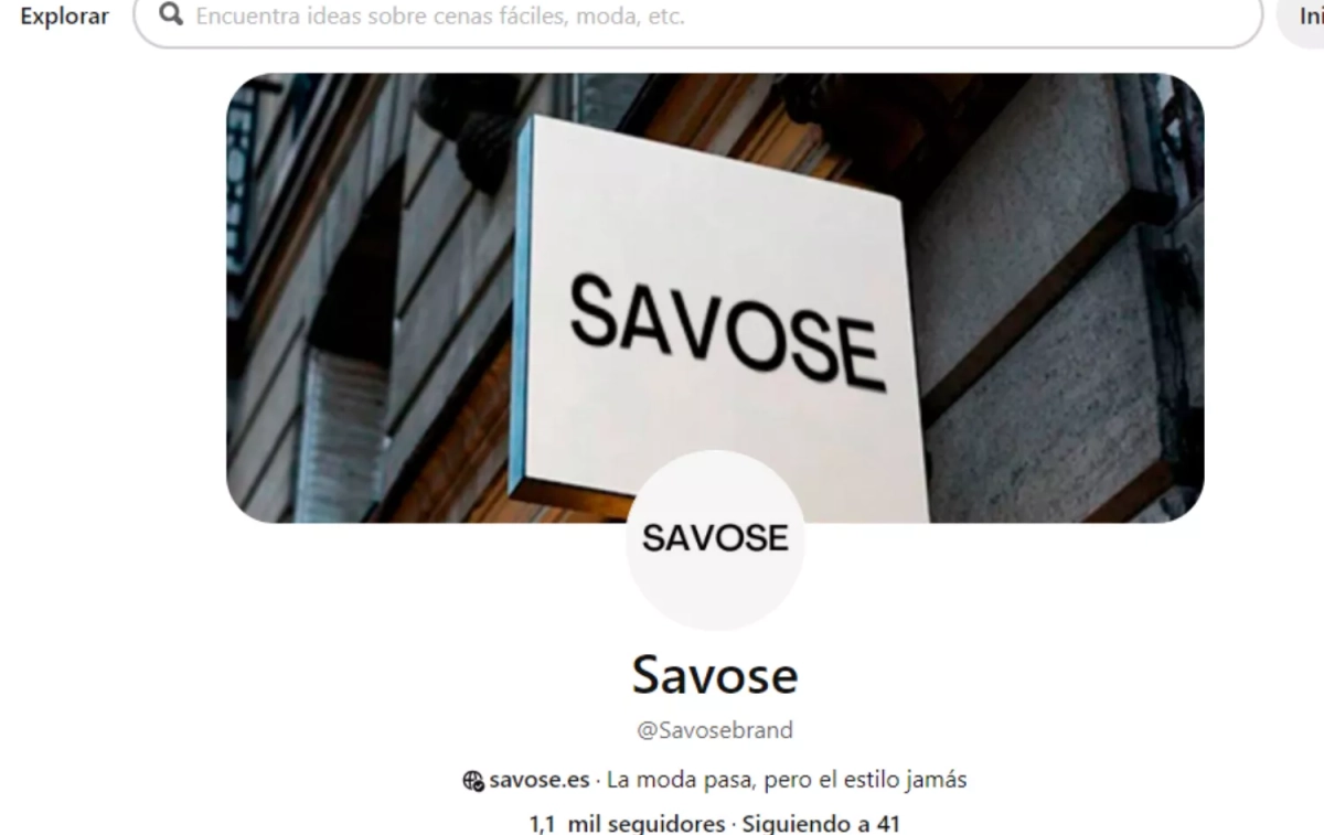 Página de Savose en Pinterest / CG