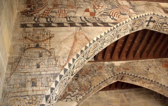 Los techos del interior del Parador de Alcañiz / TURISMO DE ARAGÓN Los techos del interior del Parador de Alcañiz / TURISMO DE ARAGÓN