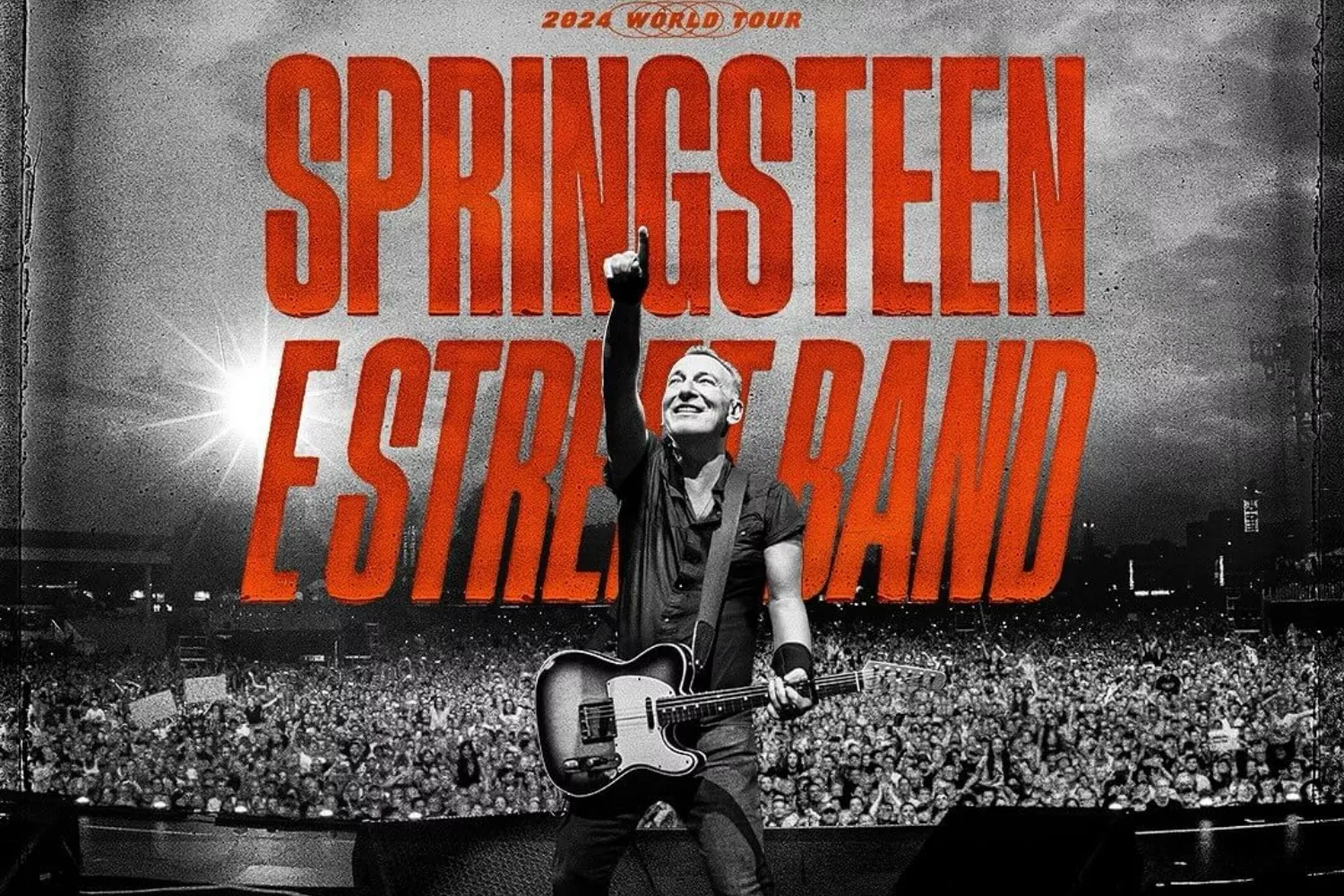 Cartel de la gira europea de Bruce Springsteen en 2024 / DOCTOR MUSIC