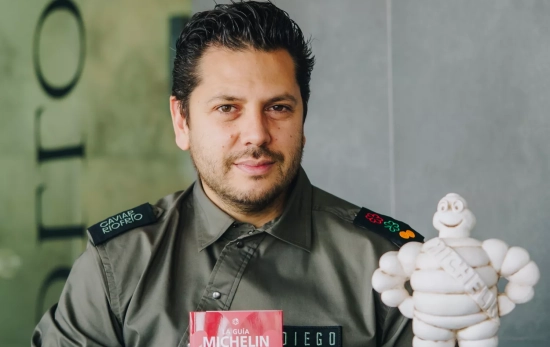 Diego Gallegos, chef del restaurante con estrella Michelin Sollo / CEDIDA Diego Gallegos, chef del restaurante con estrella Michelin Sollo / CEDIDA