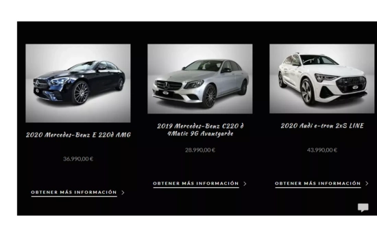Coches a la venta en la web / CG Coches a la venta en la web / CG