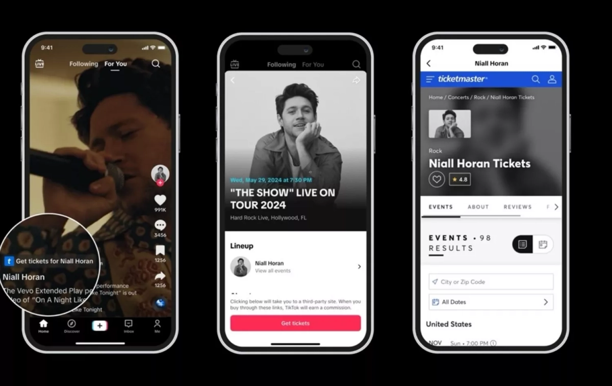 Entradas para conciertos en TikTok / TICKETMASTER Entradas para conciertos en TikTok / TICKETMASTER