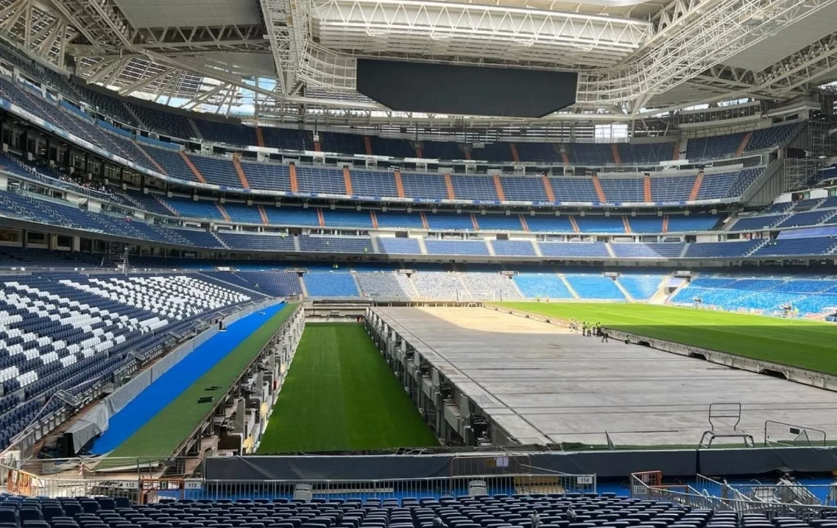 Obras en el interior del estadio Santiago Bernabéu / EP