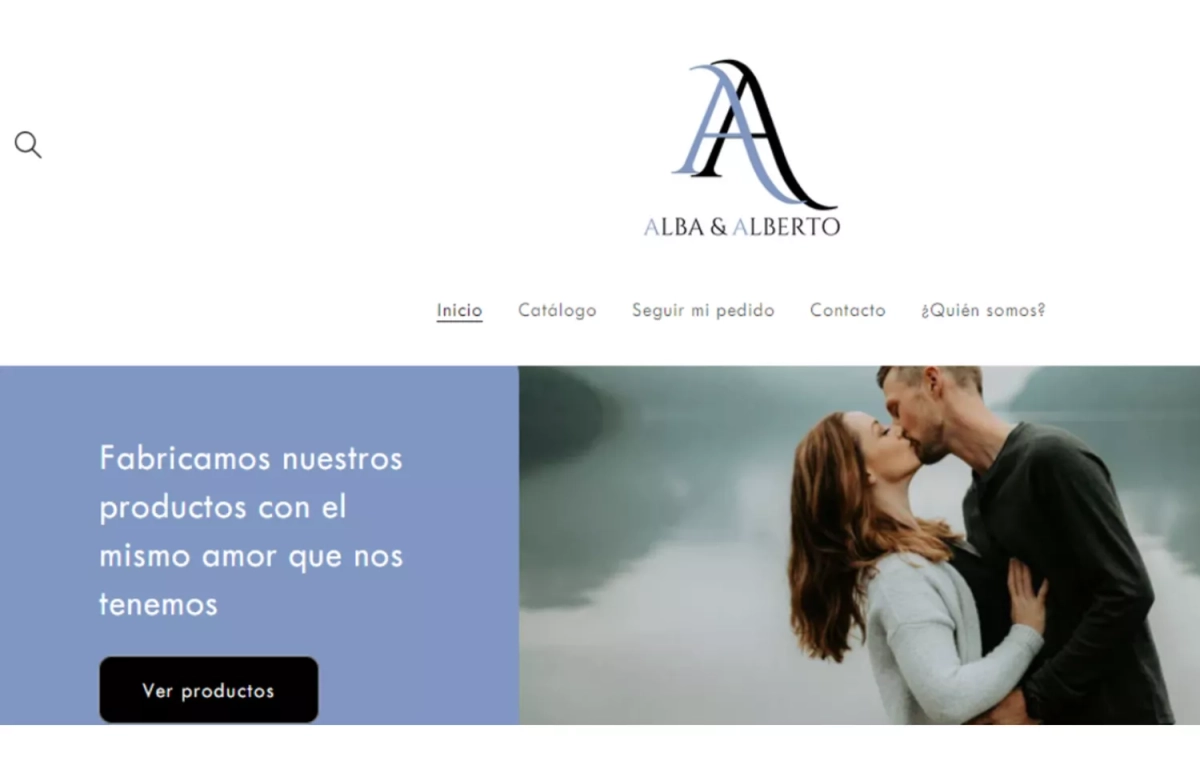 Aspecto de la web Alberto y Alba / CG