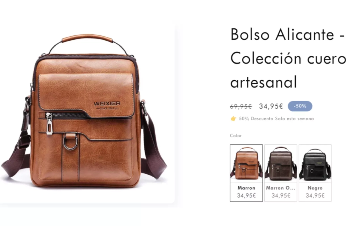 Un bolso supuestamente artesanal de Albertoyalba / CG