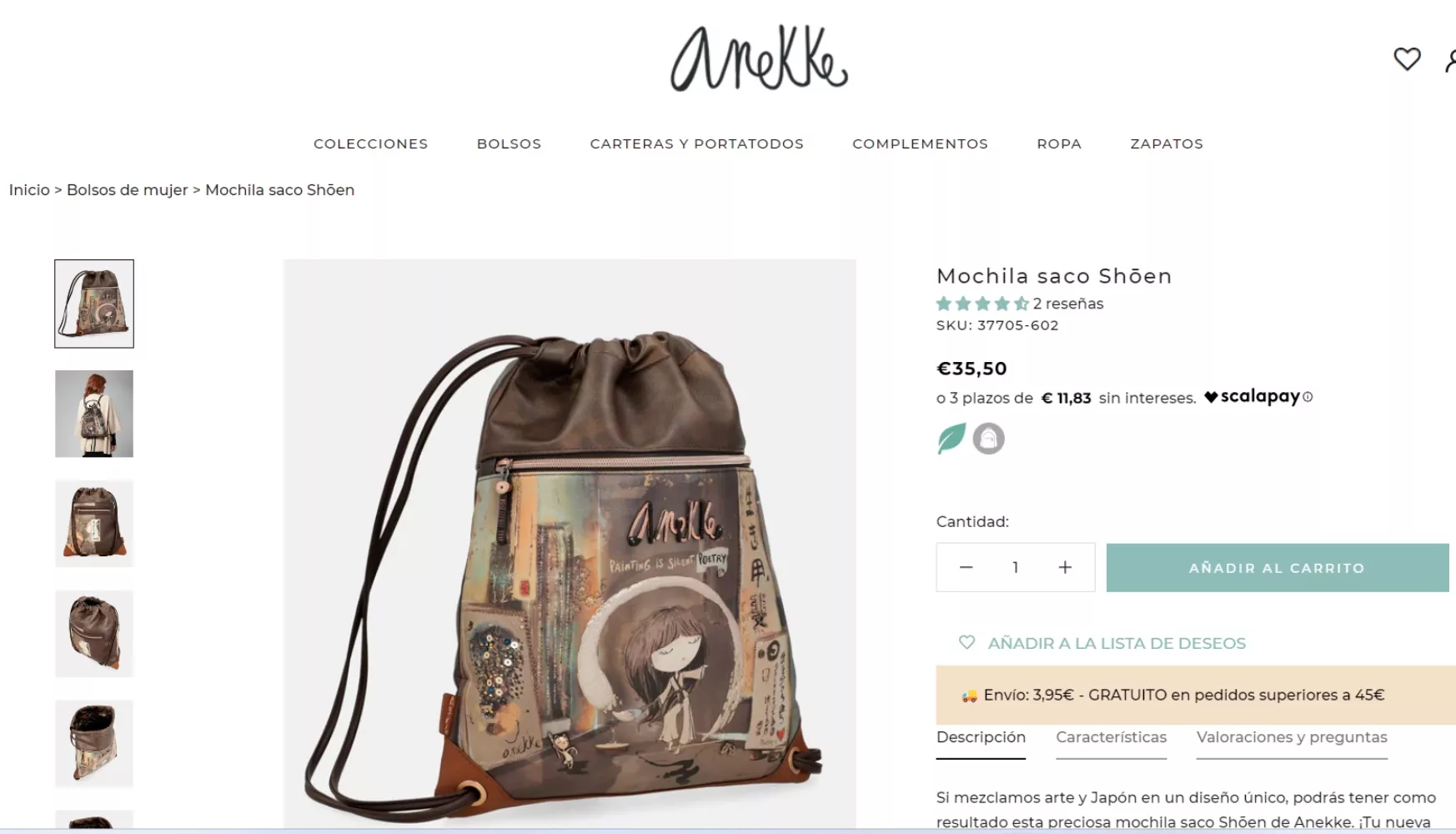 Mochila saco de Anekke / ANEKKE