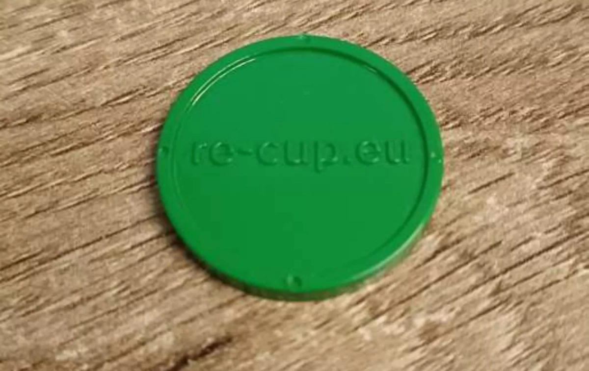 El token implementado por Re-Cup para recuperar la fianza de los vasos en los recintos de la Anella Olímpica / CG