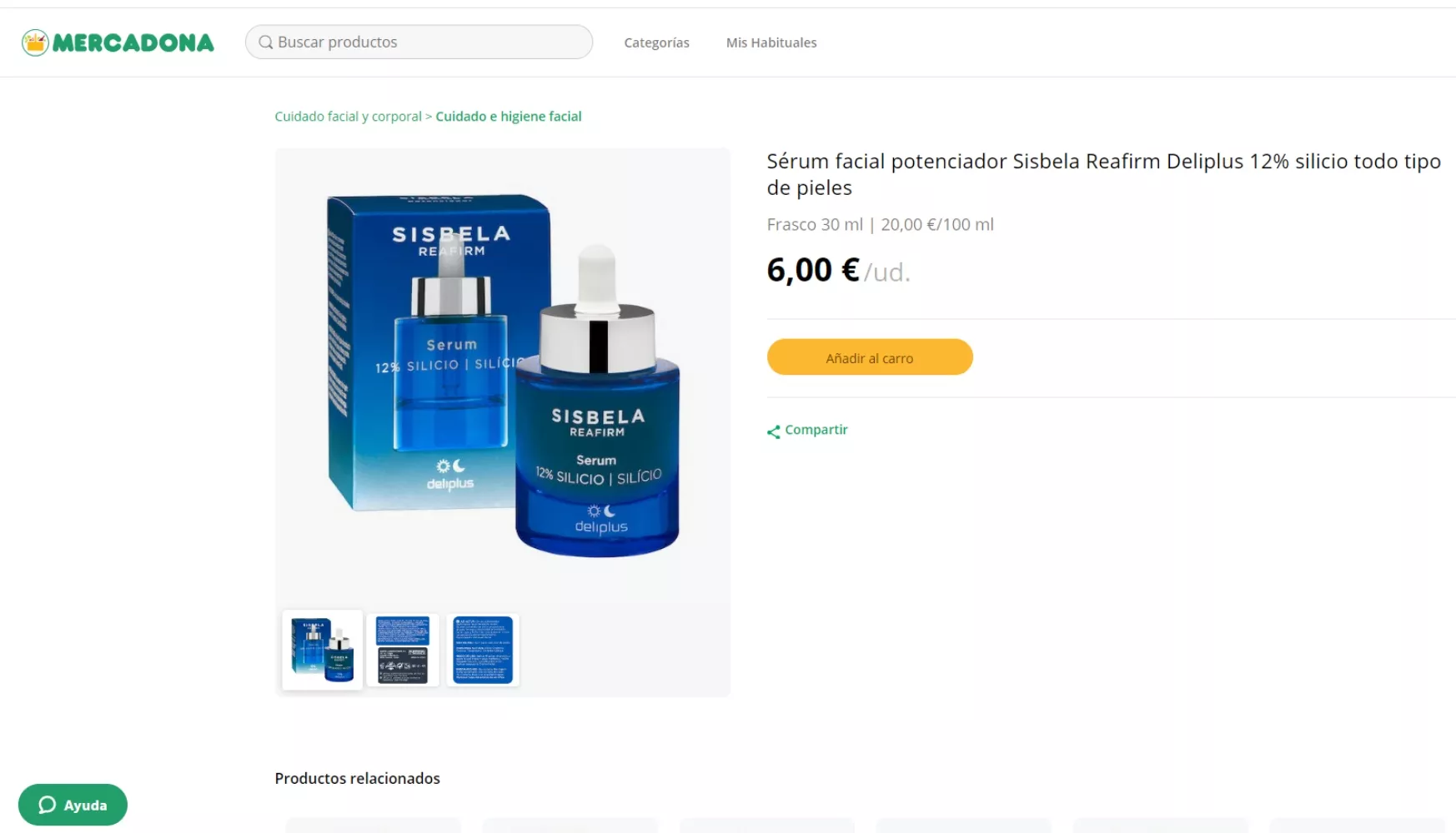 Sérum facial de Deliplus / MERCADONA