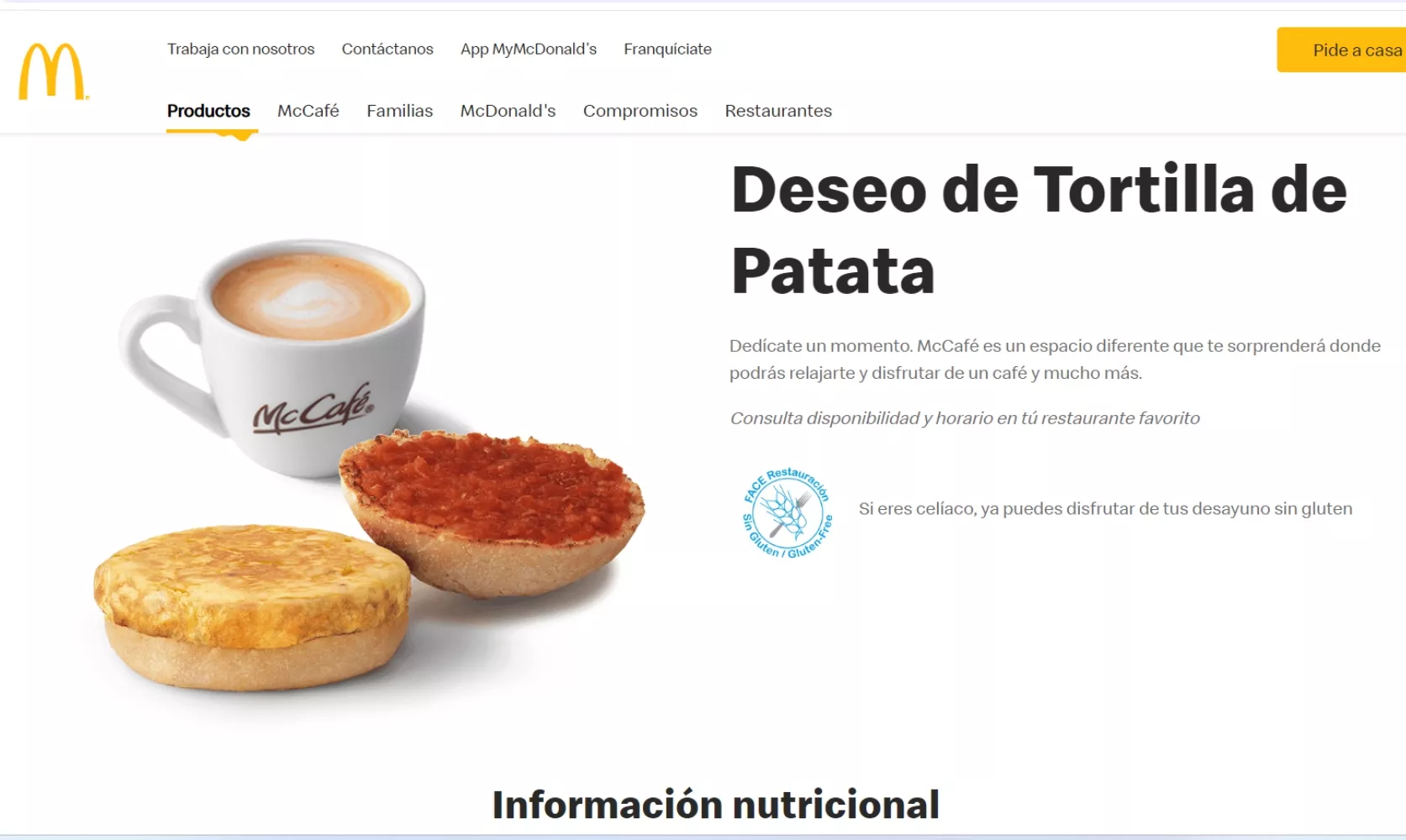 McDonald's se reinventa y ofrece tortilla de patatas en sus desayunos