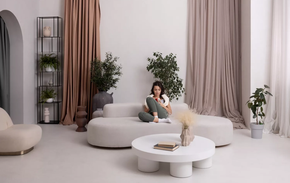 Un salón con pared radiante / FREEPIK Un salón con pared radiante / FREEPIK