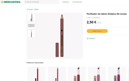 Perfilador de labios de Mercadona / MERCADONA Perfilador de labios de Mercadona / MERCADONA