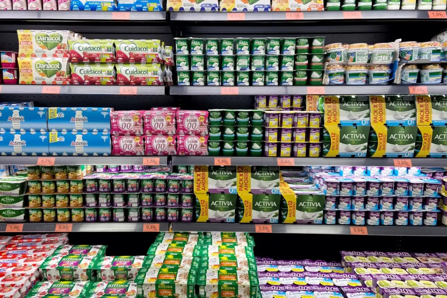 El lineal de yogures y lácteos de Mercadona / MERCADONA El lineal de yogures y lácteos de Mercadona / MERCADONA