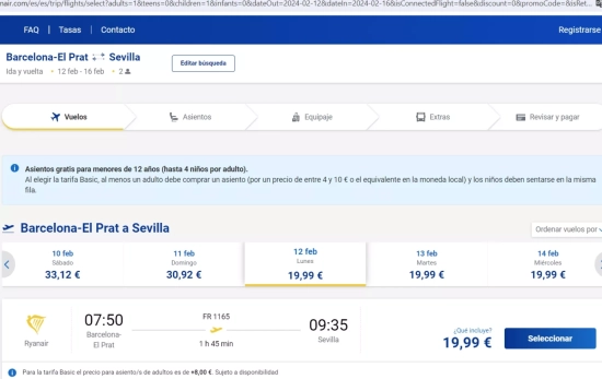 Ryanair advierte del cobro extra para adultos / RYANAIR Ryanair advierte del cobro extra para adultos / RYANAIR