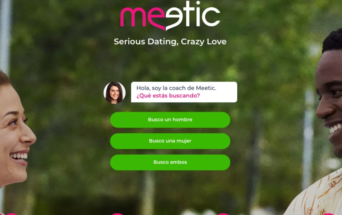 La página web de Meetic / MEETIC